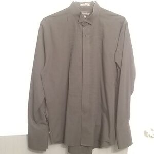 MENS black tuxedo shirt